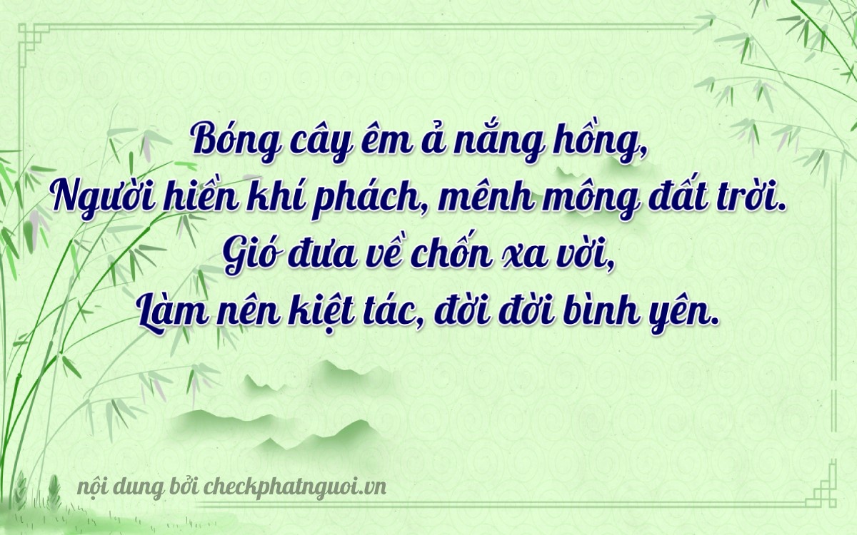 Bài thơ ý nghĩa cho <b>biển số 73A-36881</b> tại website checkphatnguoi.vn