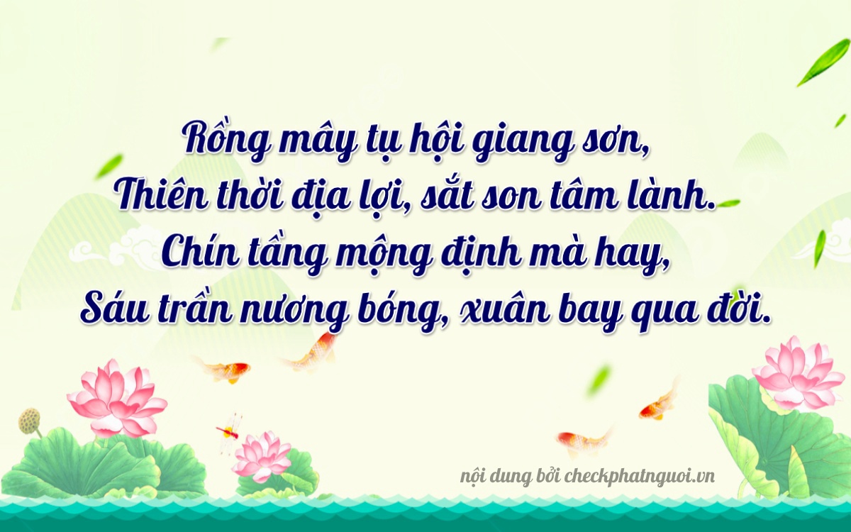 Bài thơ ý nghĩa cho <b>biển số 73A-36948</b> tại website checkphatnguoi.vn