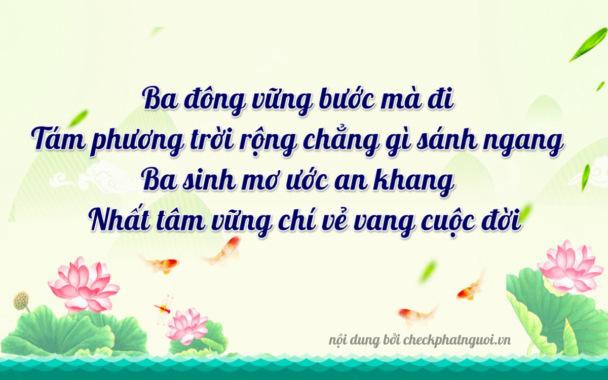 Bài thơ ý nghĩa cho <b>biển số 73A-38314</b> tại website checkphatnguoi.vn