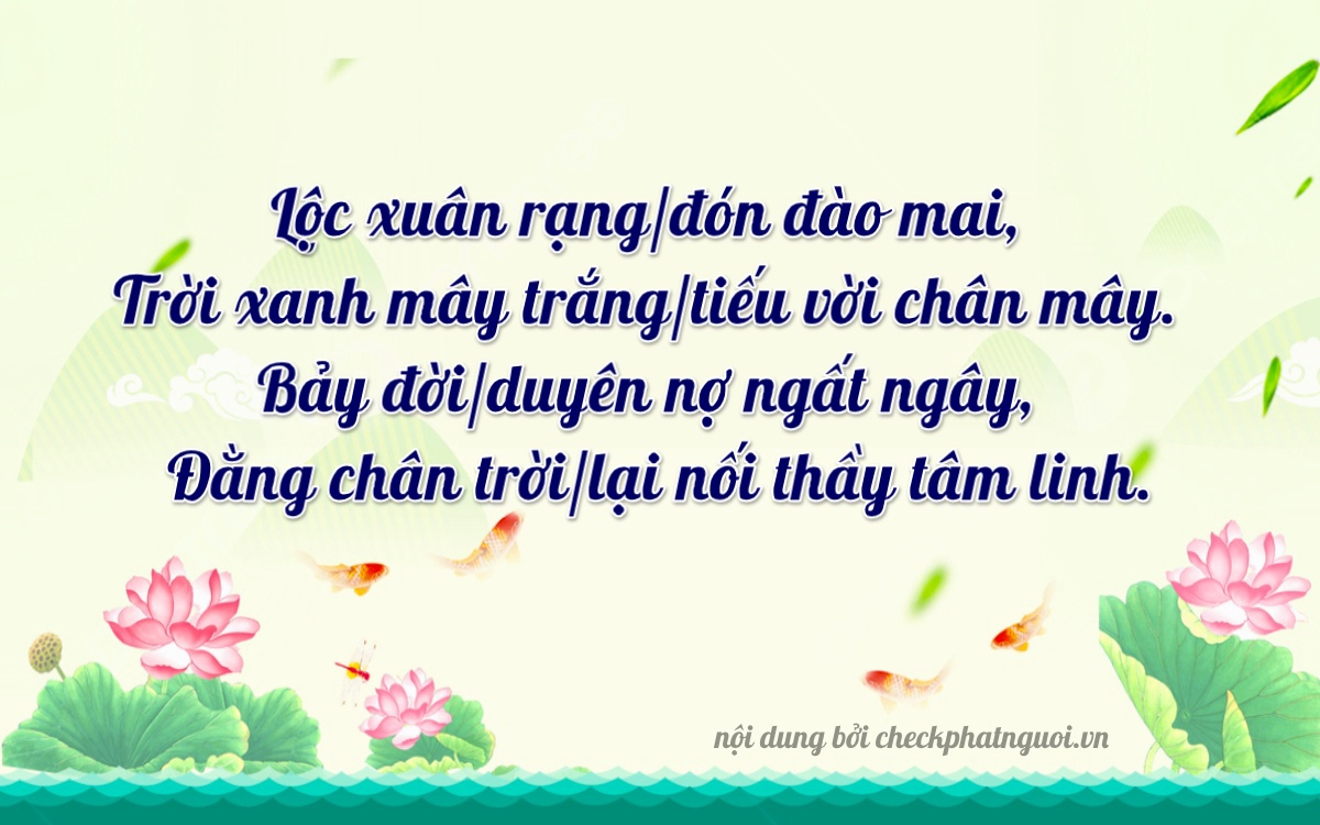 Bài thơ ý nghĩa cho <b>biển số 73A-41727</b> tại website checkphatnguoi.vn