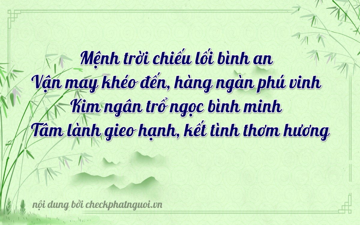 Bài thơ ý nghĩa cho <b>biển số 73A-46361</b> tại website checkphatnguoi.vn