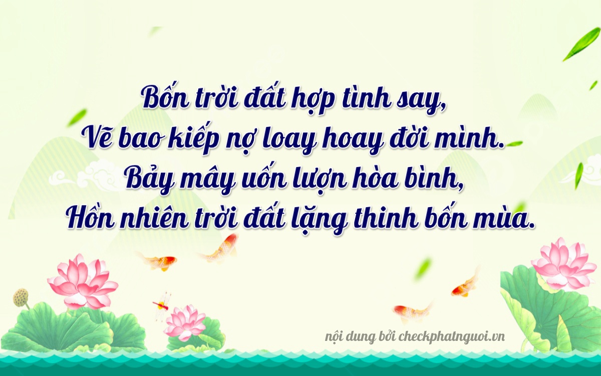 Bài thơ ý nghĩa cho <b>biển số 73A-46732</b> tại website checkphatnguoi.vn