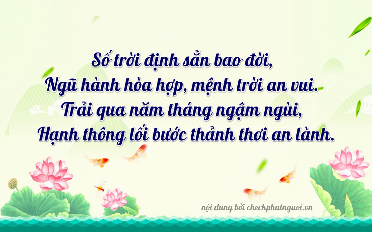 Bài thơ ý nghĩa cho <b>biển số 73AA-06497</b> tại website checkphatnguoi.vn