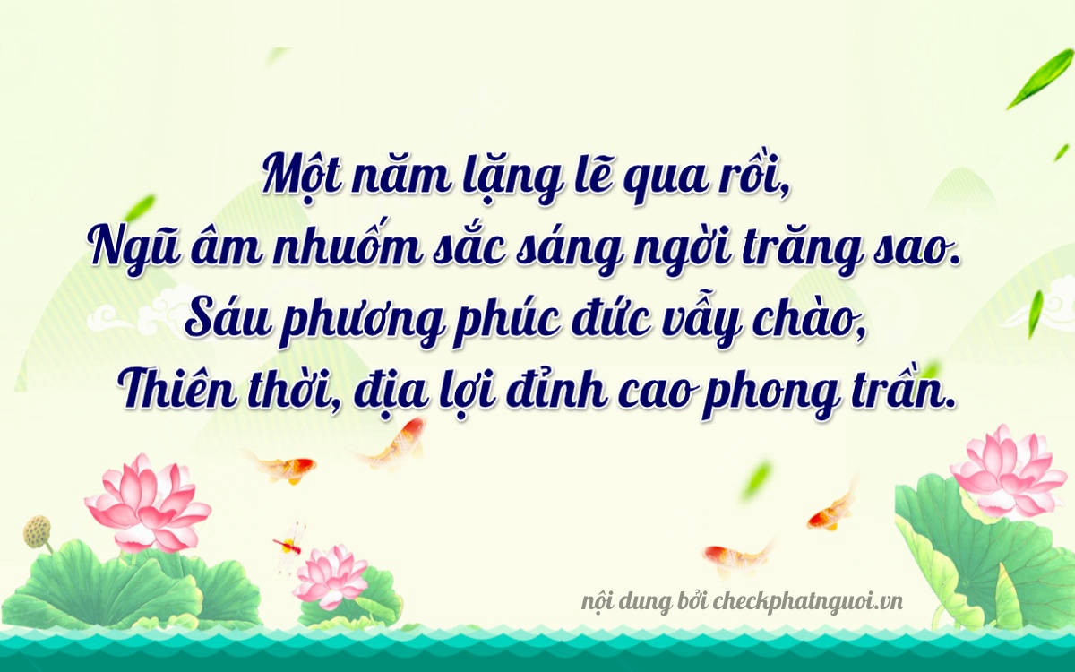 Bài thơ ý nghĩa cho <b>biển số 73AA-15643</b> tại website checkphatnguoi.vn