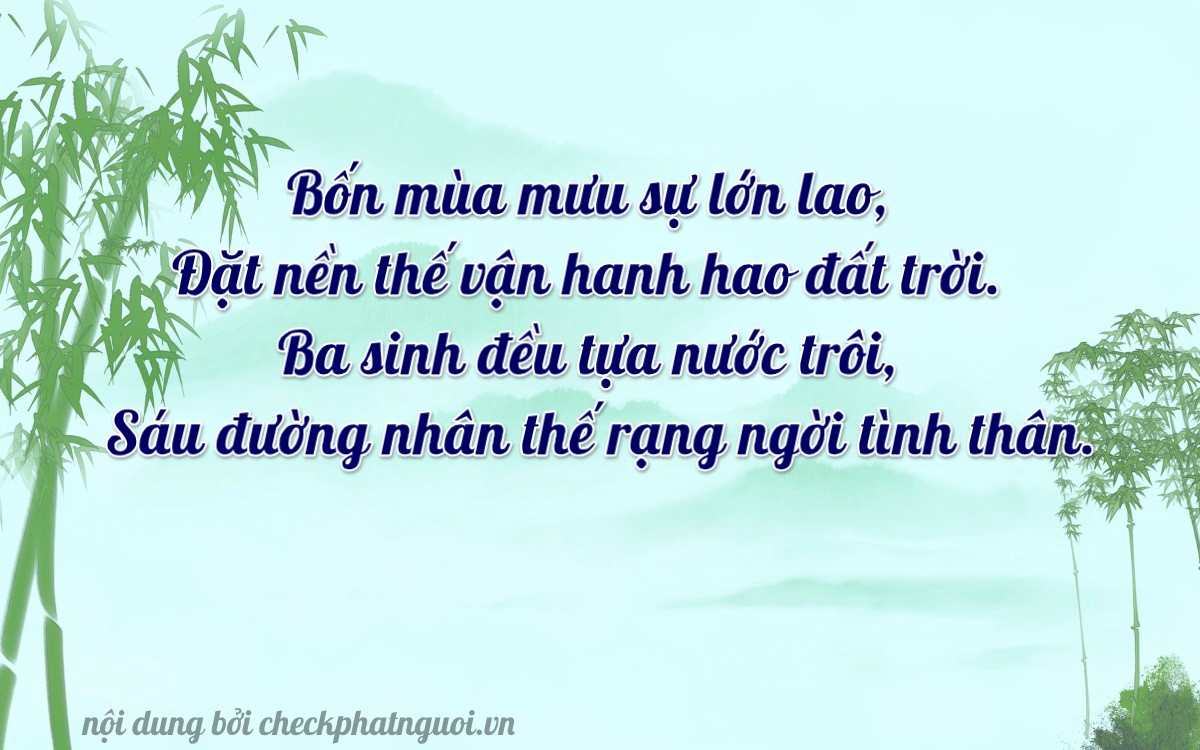 Bài thơ ý nghĩa cho <b>biển số 73AC-04368</b> tại website checkphatnguoi.vn