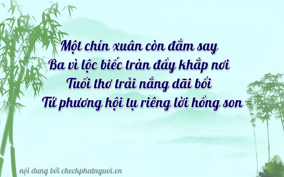 Bài thơ ý nghĩa cho <b>biển số 73AD-01924</b> tại website checkphatnguoi.vn