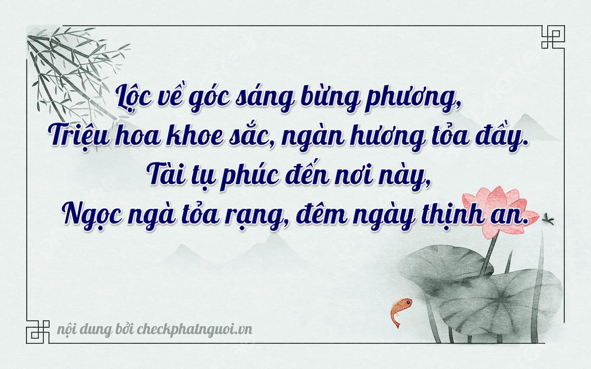 Bài thơ ý nghĩa cho <b>biển số 73AG-10648</b> tại website checkphatnguoi.vn