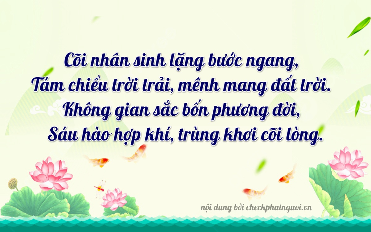 Bài thơ ý nghĩa cho <b>biển số 73B1-08066</b> tại website checkphatnguoi.vn