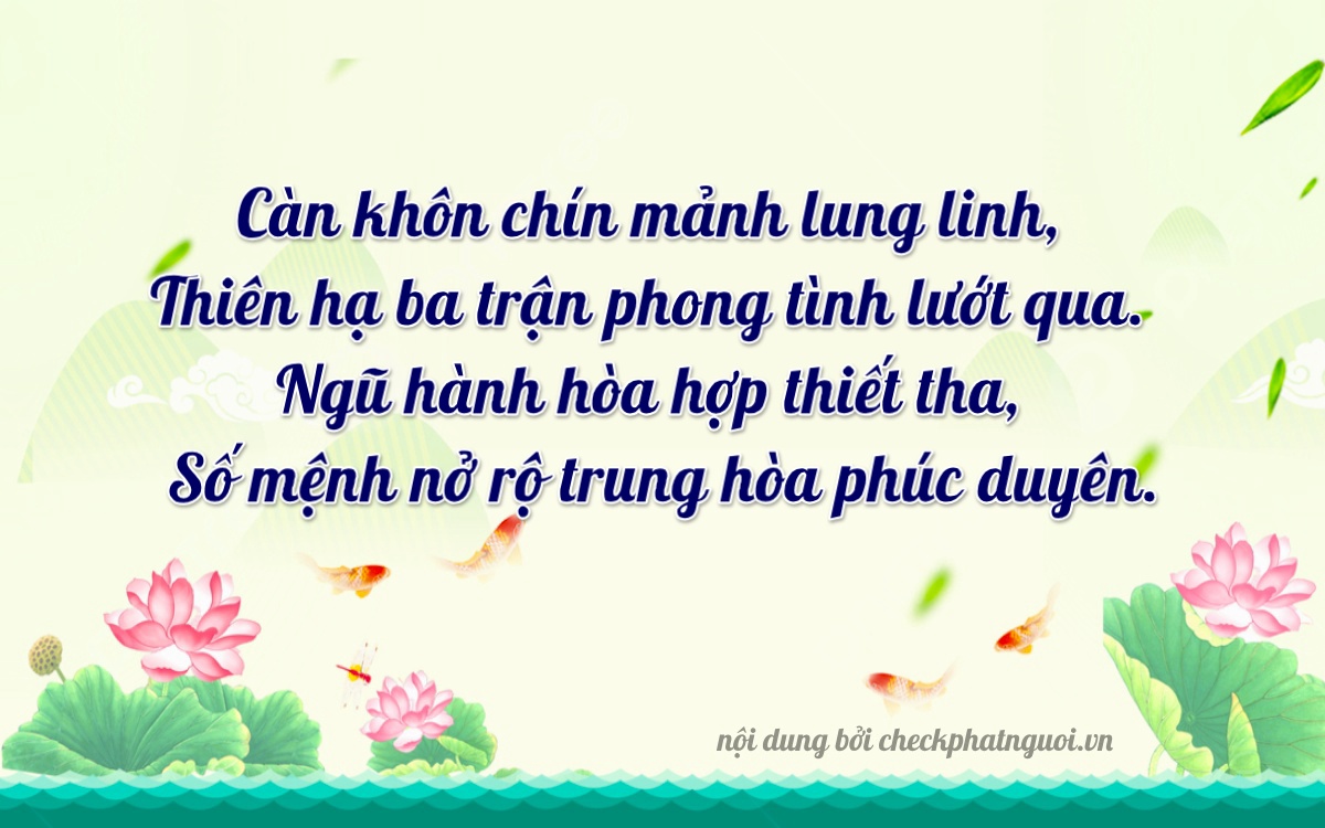 Bài thơ ý nghĩa cho <b>biển số 73B1-15701</b> tại website checkphatnguoi.vn