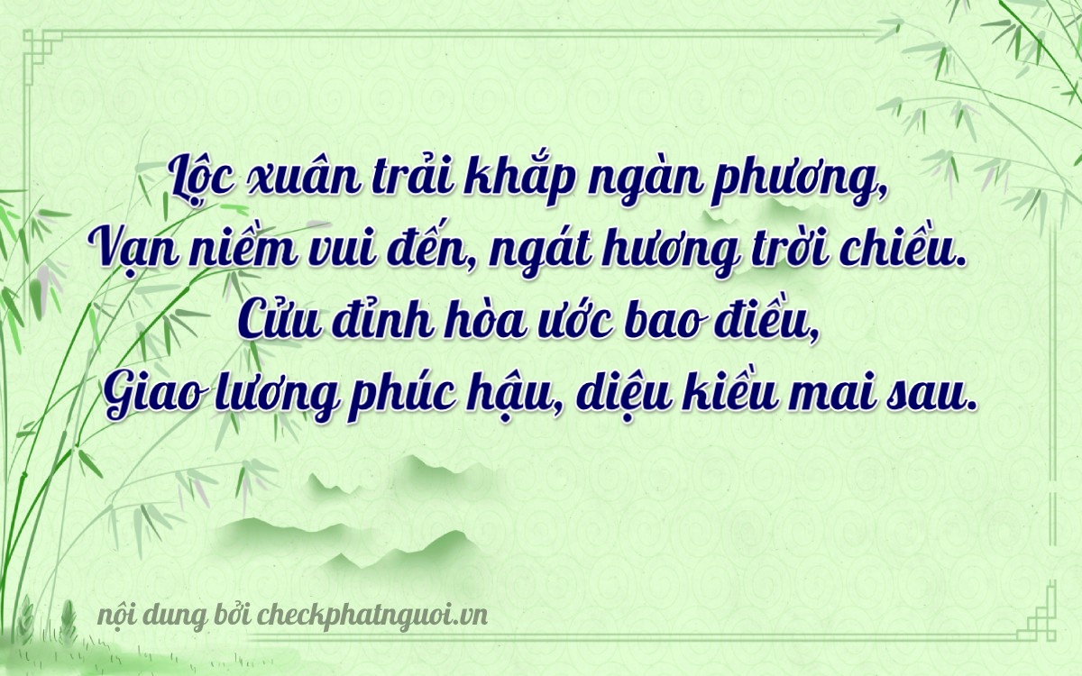Bài thơ ý nghĩa cho <b>biển số 73B1-21947</b> tại website checkphatnguoi.vn
