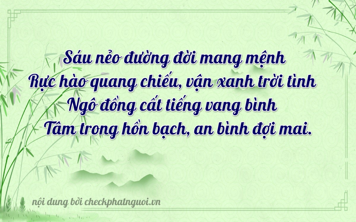 Bài thơ ý nghĩa cho <b>biển số 73B1-36634</b> tại website checkphatnguoi.vn