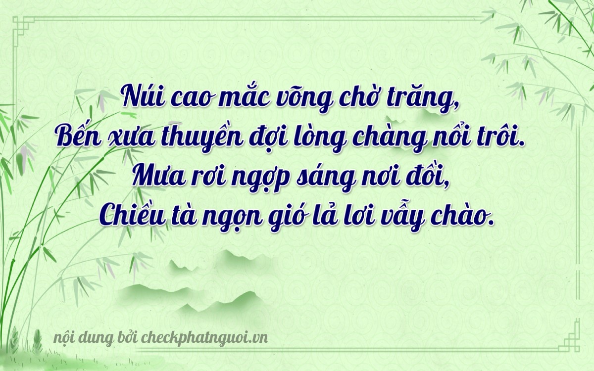 Bài thơ ý nghĩa cho <b>biển số 73B1-38373</b> tại website checkphatnguoi.vn