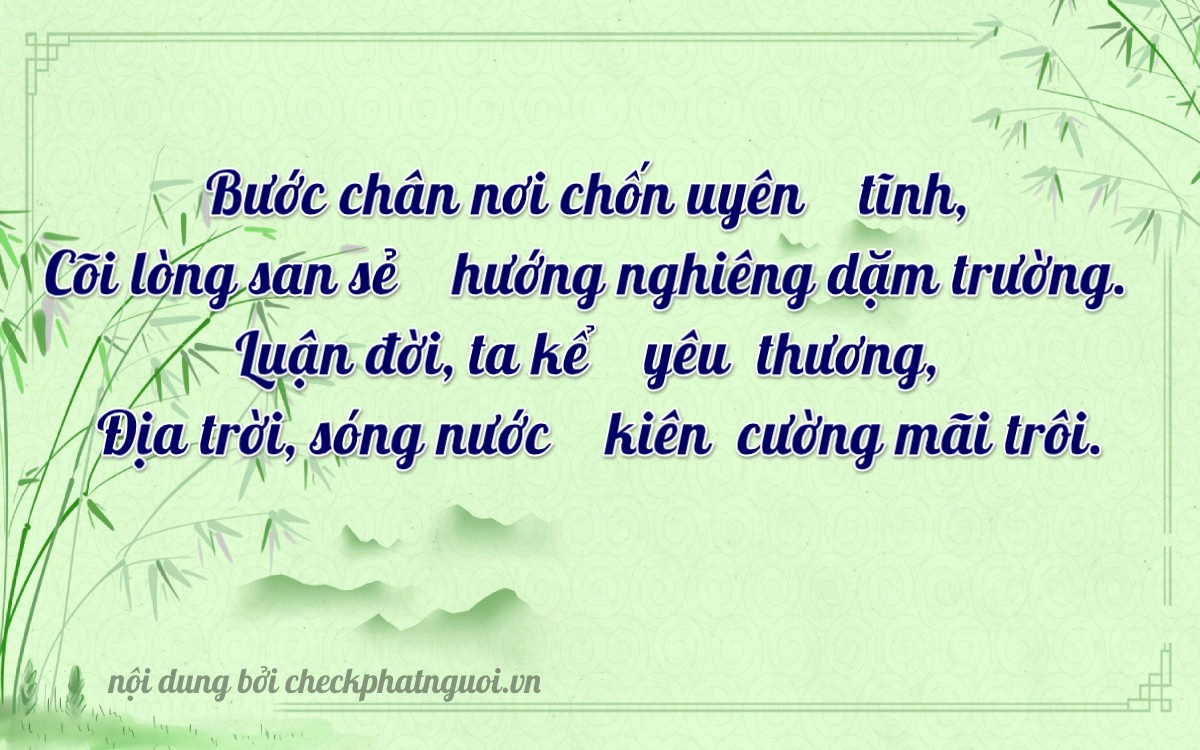 Bài thơ ý nghĩa cho <b>biển số 73C1-12918</b> tại website checkphatnguoi.vn