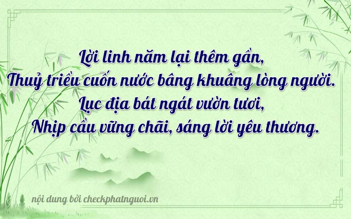 Bài thơ ý nghĩa cho <b>biển số 73C1-16657</b> tại website checkphatnguoi.vn