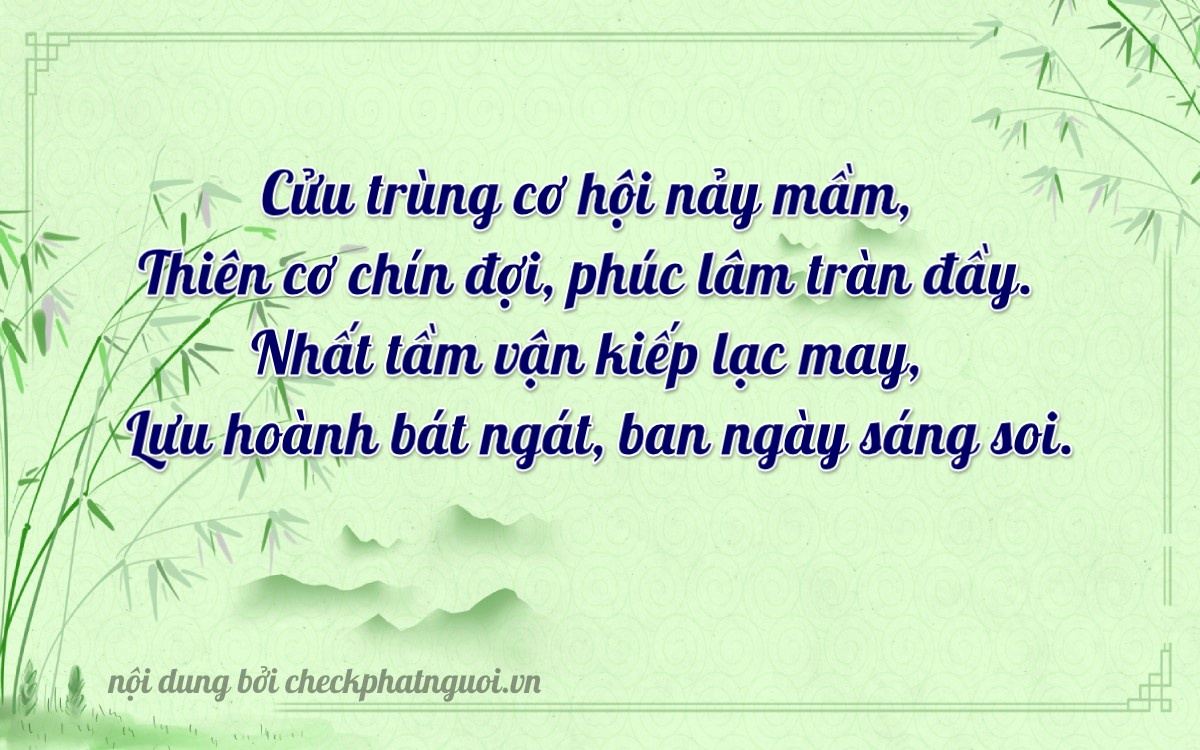 Bài thơ ý nghĩa cho <b>biển số 73C-11919</b> tại website checkphatnguoi.vn