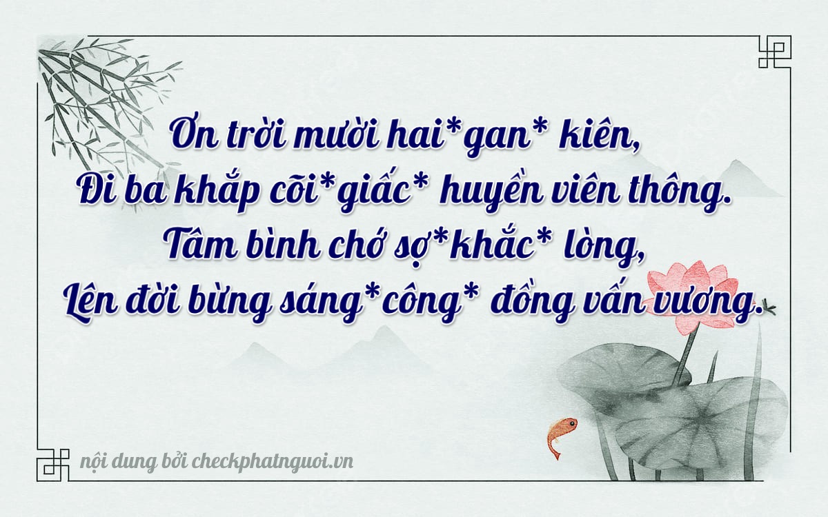 Bài thơ ý nghĩa cho <b>biển số 73C-12302</b> tại website checkphatnguoi.vn