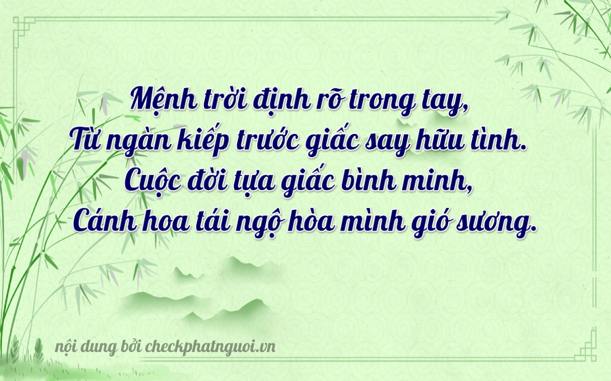 Bài thơ ý nghĩa cho <b>biển số 73C-14186</b> tại website checkphatnguoi.vn