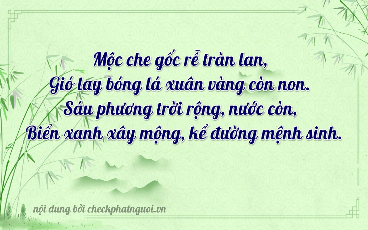 Bài thơ ý nghĩa cho <b>biển số 73C-16443</b> tại website checkphatnguoi.vn