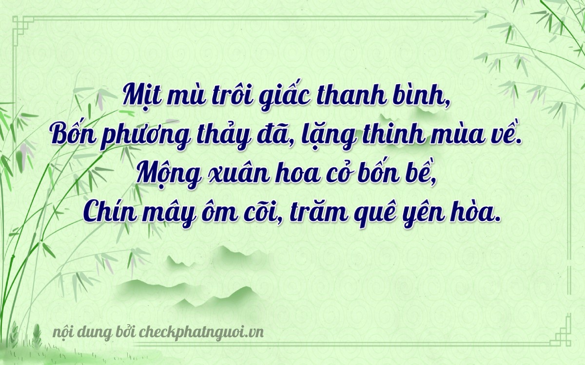 Bài thơ ý nghĩa cho <b>biển số 73C-17399</b> tại website checkphatnguoi.vn