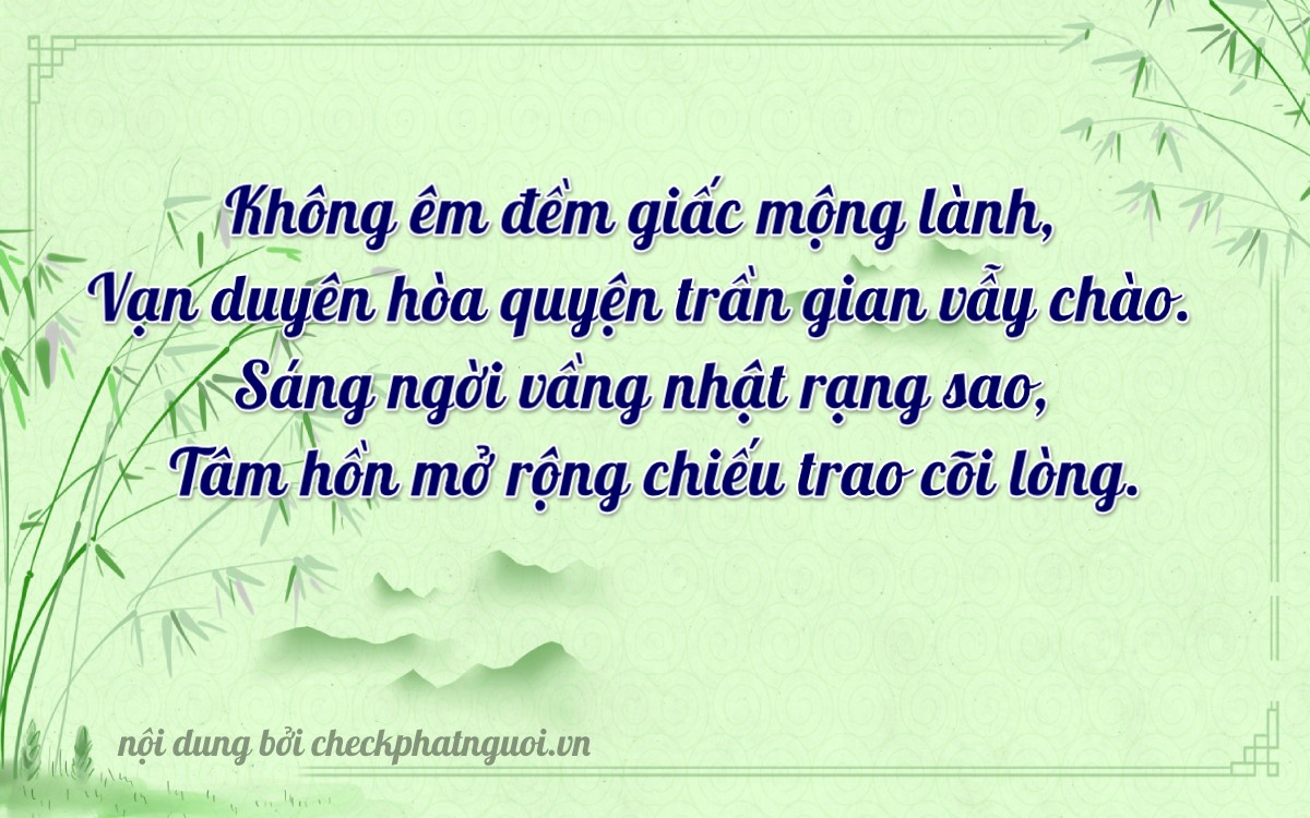 Bài thơ ý nghĩa cho <b>biển số 73D1-00613</b> tại website checkphatnguoi.vn
