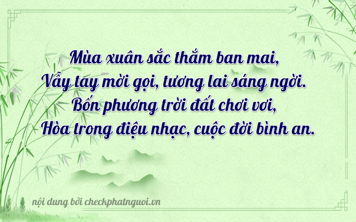 Bài thơ ý nghĩa cho <b>biển số 73D1-07894</b> tại website checkphatnguoi.vn