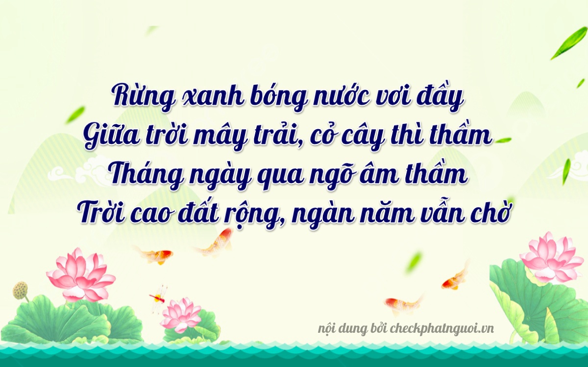 Bài thơ ý nghĩa cho <b>biển số 73E-00236</b> tại website checkphatnguoi.vn