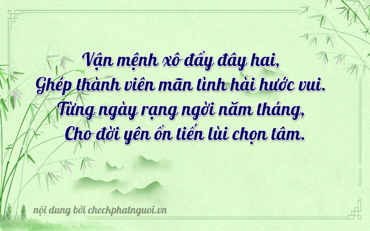 Bài thơ ý nghĩa cho <b>biển số 73E1-36585</b> tại website checkphatnguoi.vn