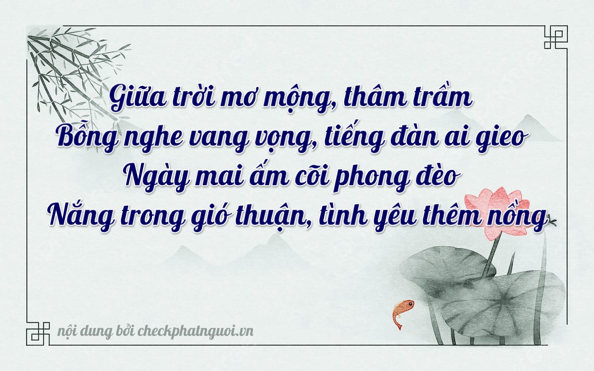 Bài thơ ý nghĩa cho <b>biển số 73E1-41583</b> tại website checkphatnguoi.vn