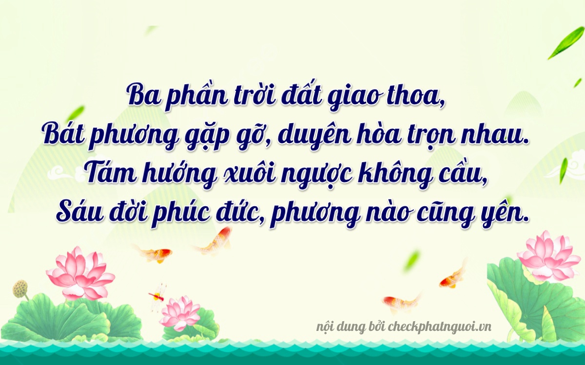 Bài thơ ý nghĩa cho <b>biển số 73F1-03866</b> tại website checkphatnguoi.vn