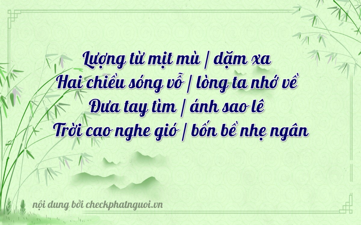 Bài thơ ý nghĩa cho <b>biển số 73G1-00222</b> tại website checkphatnguoi.vn