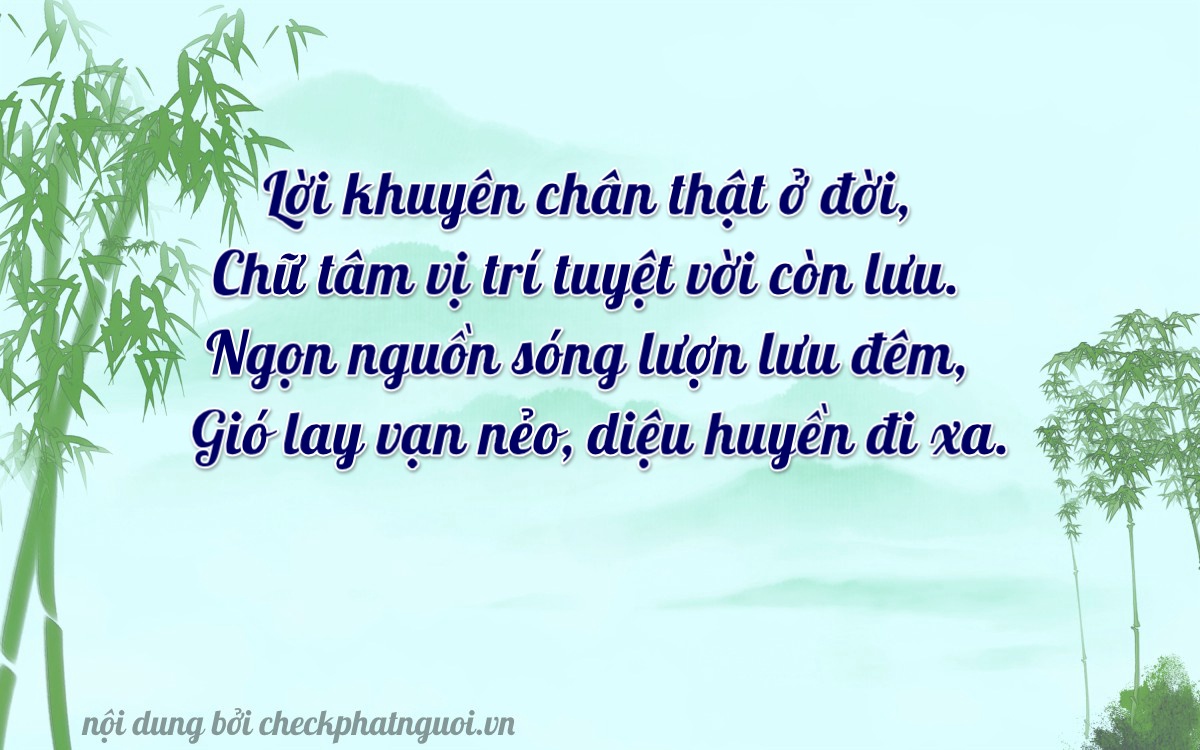 Bài thơ ý nghĩa cho <b>biển số 73H1-04810</b> tại website checkphatnguoi.vn