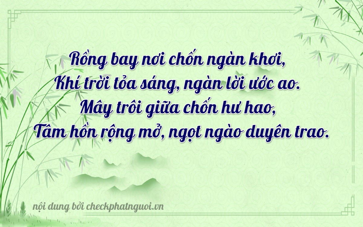 Bài thơ ý nghĩa cho <b>biển số 73H1-06903</b> tại website checkphatnguoi.vn