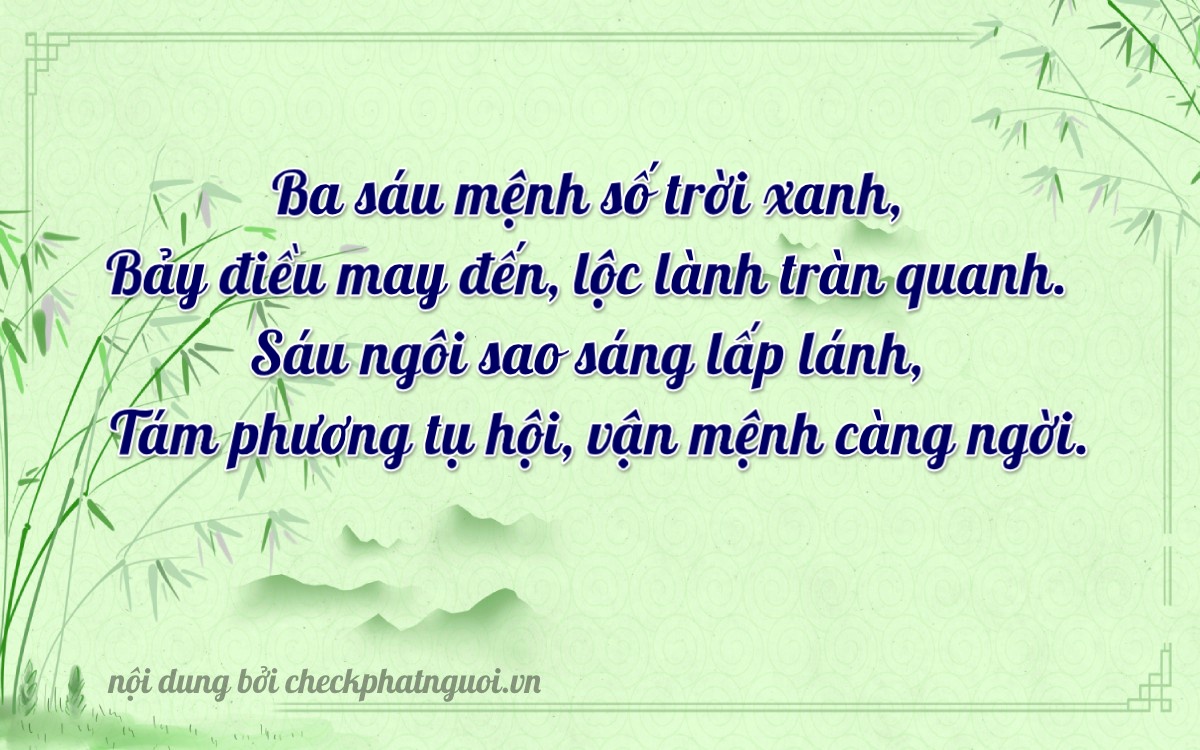 Bài thơ ý nghĩa cho <b>biển số 73H1-36768</b> tại website checkphatnguoi.vn