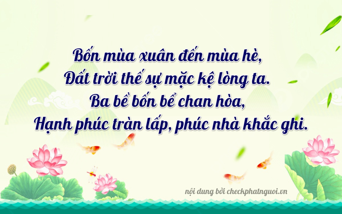 Bài thơ ý nghĩa cho <b>biển số 73H1-48329</b> tại website checkphatnguoi.vn