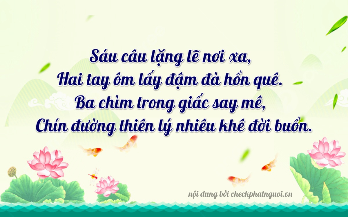 Bài thơ ý nghĩa cho <b>biển số 73H1-62399</b> tại website checkphatnguoi.vn