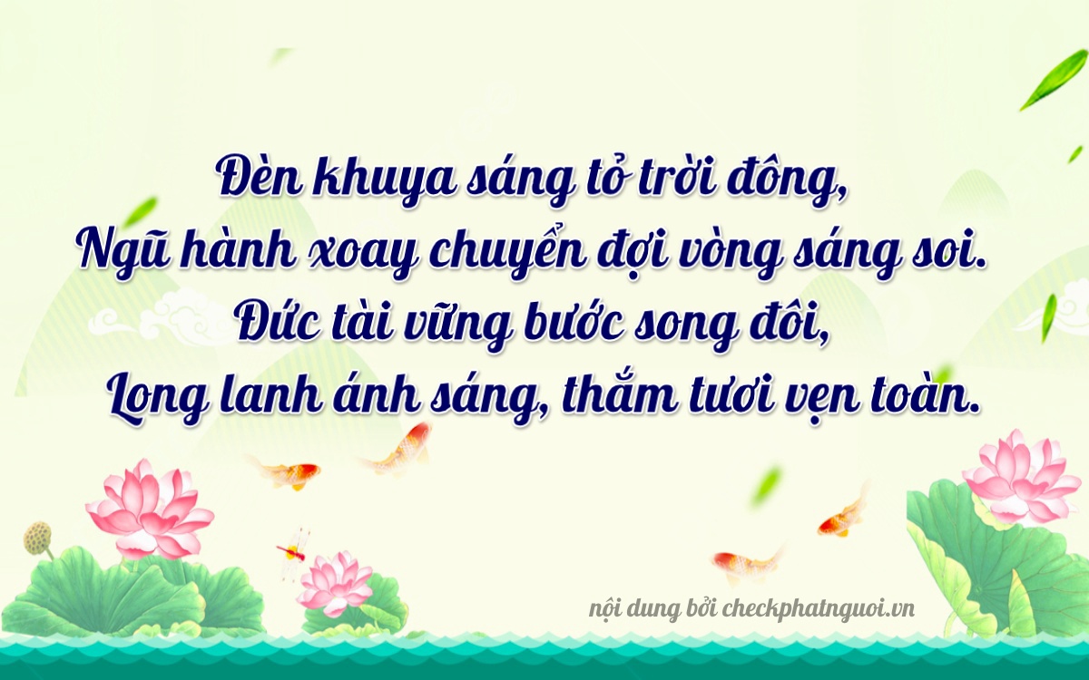 Bài thơ ý nghĩa cho <b>biển số 73K1-23926</b> tại website checkphatnguoi.vn