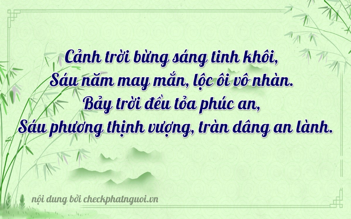 Bài thơ ý nghĩa cho <b>biển số 73K-17706</b> tại website checkphatnguoi.vn