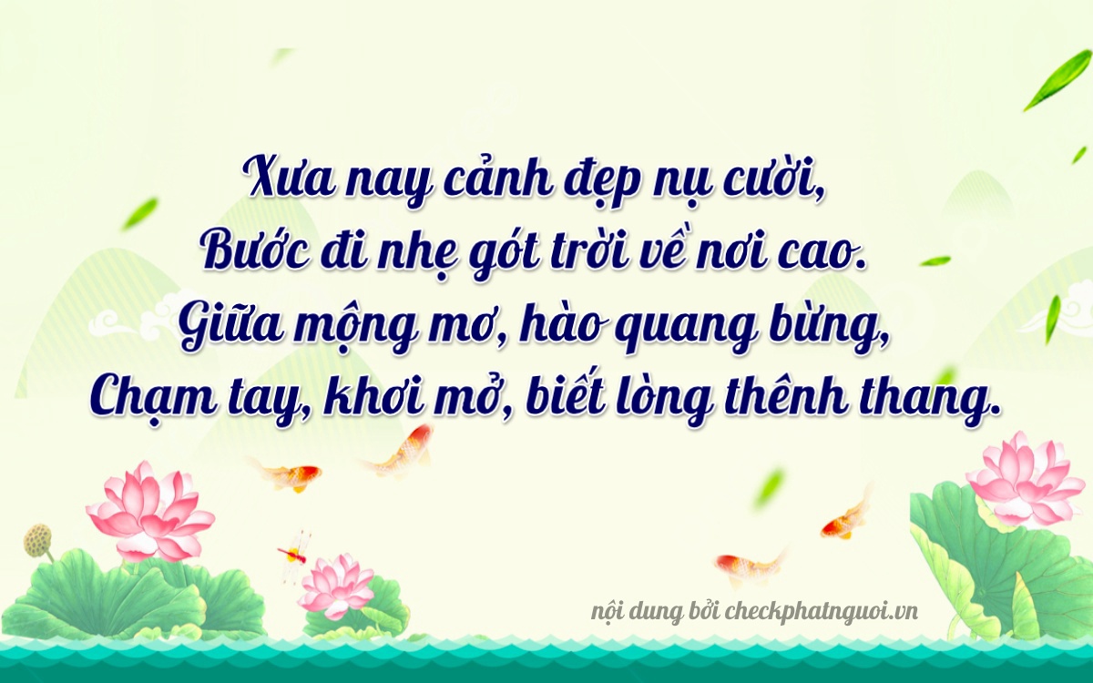 Bài thơ ý nghĩa cho <b>biển số 73L-17622</b> tại website checkphatnguoi.vn