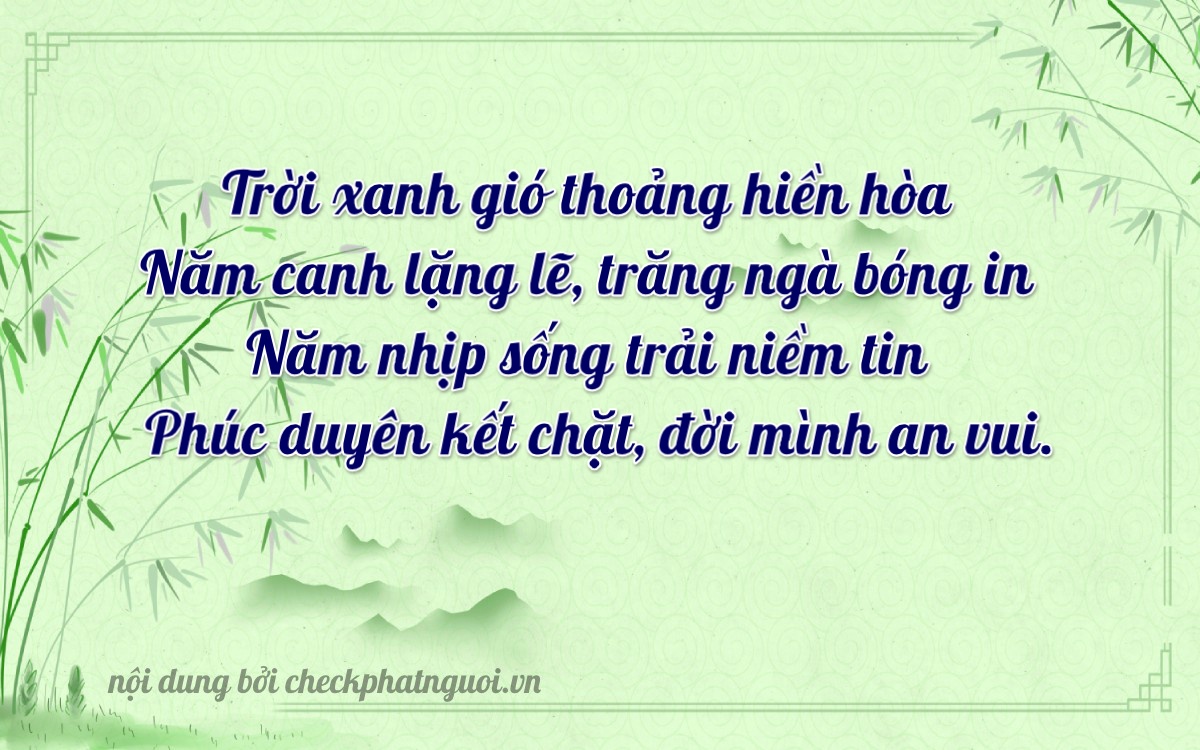 Bài thơ ý nghĩa cho <b>biển số 73M-10559</b> tại website checkphatnguoi.vn