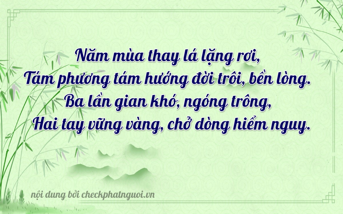 Bài thơ ý nghĩa cho <b>biển số 73N-55832</b> tại website checkphatnguoi.vn