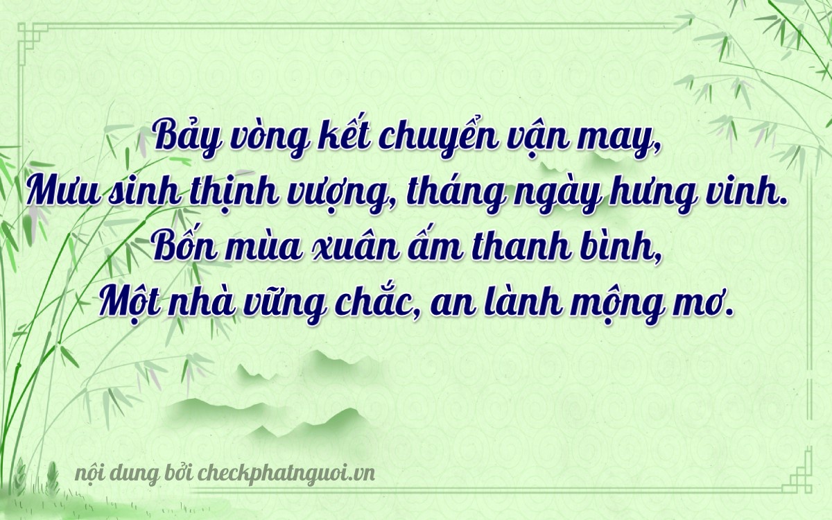 Bài thơ ý nghĩa cho <b>biển số 74151</b> tại website checkphatnguoi.vn