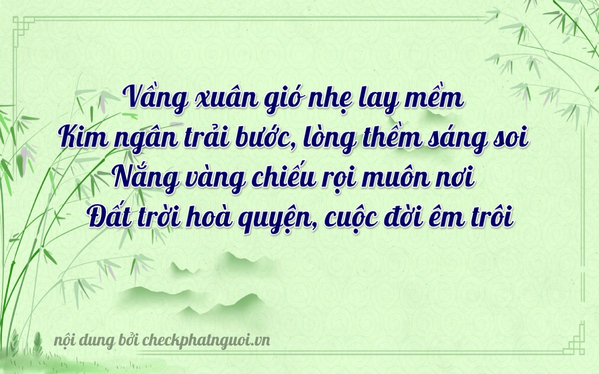 Bài thơ ý nghĩa cho <b>biển số 74A-05621</b> tại website checkphatnguoi.vn