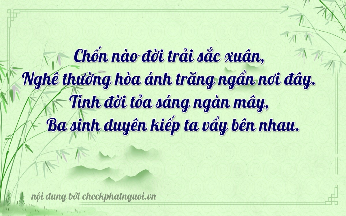 Bài thơ ý nghĩa cho <b>biển số 74A-06883</b> tại website checkphatnguoi.vn