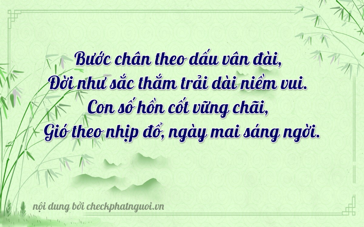 Bài thơ ý nghĩa cho <b>biển số 74A-07606</b> tại website checkphatnguoi.vn