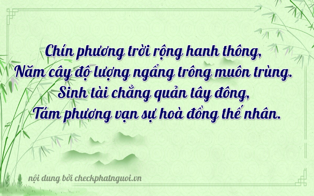 Bài thơ ý nghĩa cho <b>biển số 74A-09528</b> tại website checkphatnguoi.vn