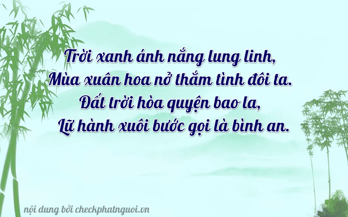 Bài thơ ý nghĩa cho <b>biển số 74A-10450</b> tại website checkphatnguoi.vn