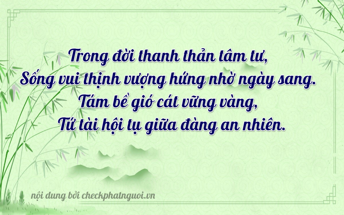 Bài thơ ý nghĩa cho <b>biển số 74A-11834</b> tại website checkphatnguoi.vn
