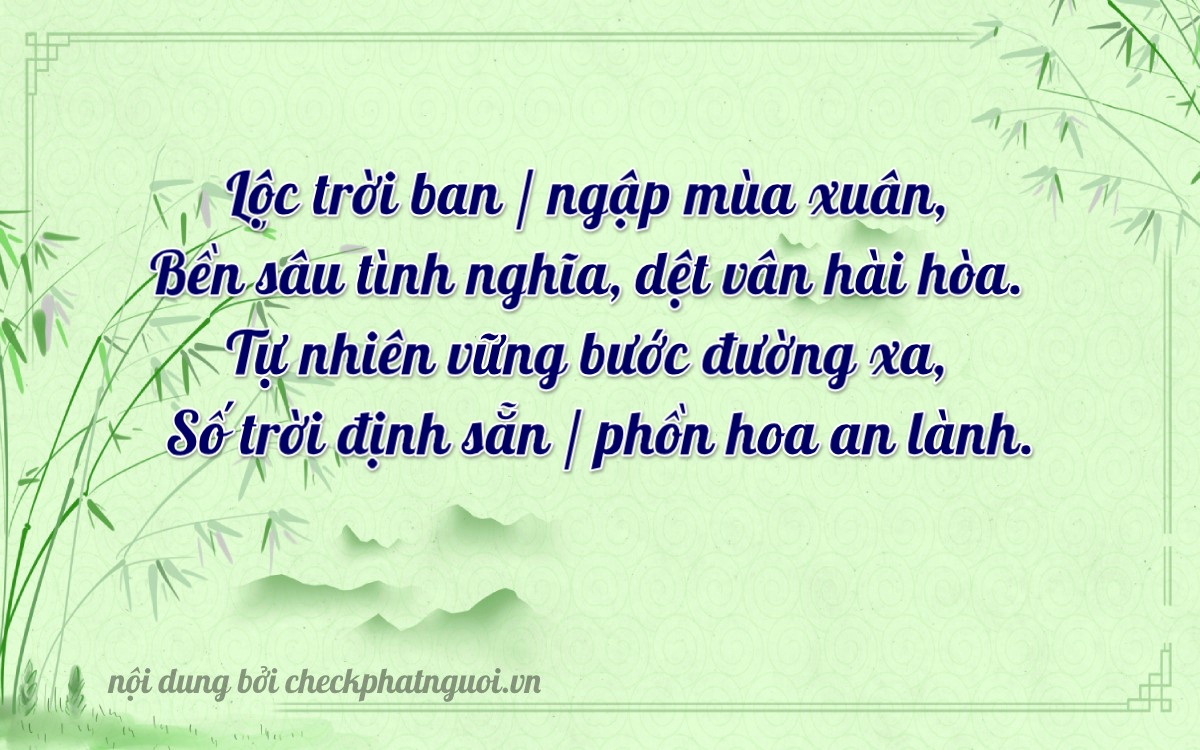 Bài thơ ý nghĩa cho <b>biển số 74A-12616</b> tại website checkphatnguoi.vn