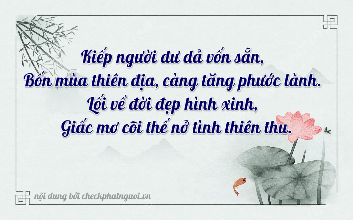 Bài thơ ý nghĩa cho <b>biển số 74A-14078</b> tại website checkphatnguoi.vn
