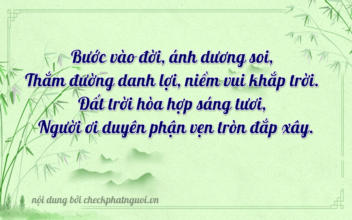 Bài thơ ý nghĩa cho <b>biển số 74A-17895</b> tại website checkphatnguoi.vn